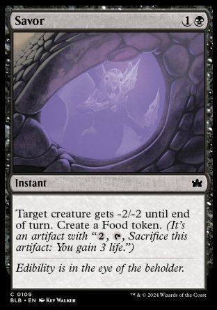 (109) Magic The Gathering Bloomburrow Single: Savor  Common