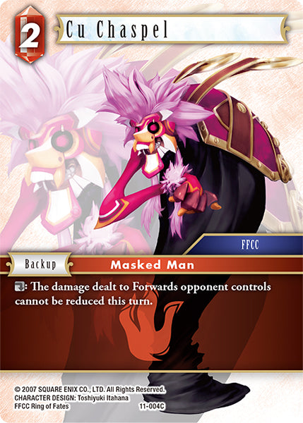 (004) Final Fantasy TCG Opus XI: Soldier's Return Single: Cu Chaspel (11-004) Holo Common