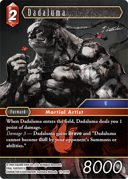 (011) Final Fantasy TCG Opus XI: Soldier's Return Single: Dadaluma (11-011) (V.1)  Rare