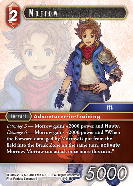 (013) Final Fantasy TCG Opus XI: Soldier's Return Single: Morrow (11-013)  Rare