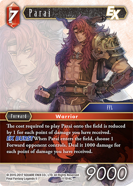 (014) Final Fantasy TCG Opus XI: Soldier's Return Single: Parai (11-014) Holo Common