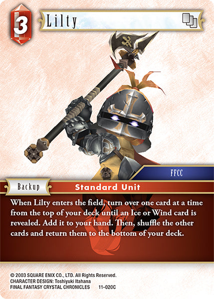 (020) Final Fantasy TCG Opus XI: Soldier's Return Single: Lilty (11-020)  Common