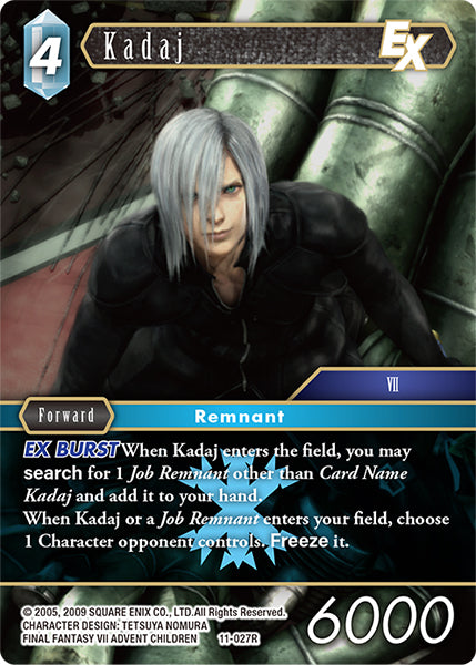 (027) Final Fantasy TCG Opus XI: Soldier's Return Single: Kadaj (11-027) Holo Rare