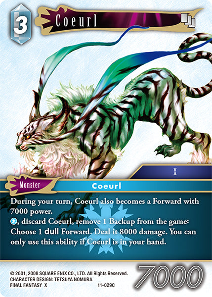 (029) Final Fantasy TCG Opus XI: Soldier's Return Single: Coeurl (11-029) Holo Common
