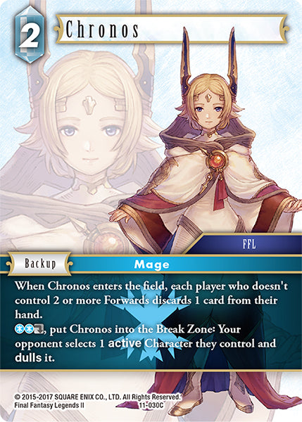 (030) Final Fantasy TCG Opus XI: Soldier's Return Single: Chronos (11-030) Holo Common