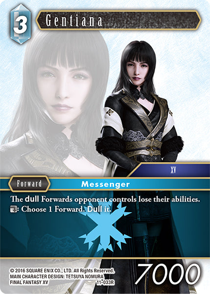 (033) Final Fantasy TCG Opus XI: Soldier's Return Single: Gentiana (11-033) Holo Rare