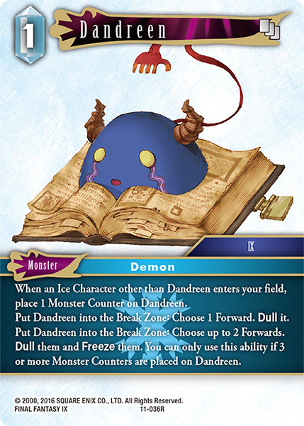 (036) Final Fantasy TCG Opus XI: Soldier's Return Single: Dandreen (11-036)  Rare