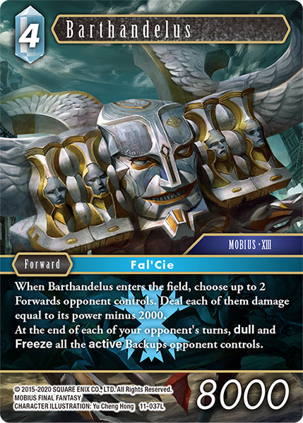 (037) Final Fantasy TCG Opus XI: Soldier's Return Single: Barthandelus (11-037) Holo Legend