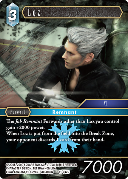 (042) Final Fantasy TCG Opus XI: Soldier's Return Single: Loz (11-042)  Common