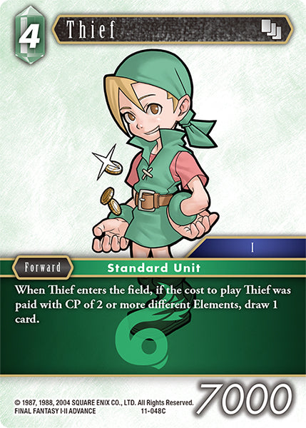 (048) Final Fantasy TCG Opus XI: Soldier's Return Single: Thief (11-048) Holo Common