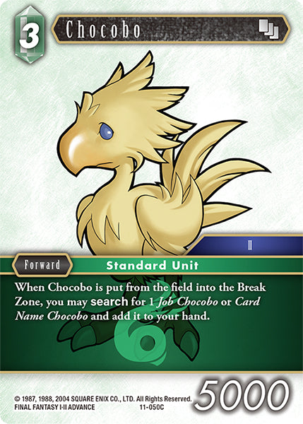 (050) Final Fantasy TCG Opus XI: Soldier's Return Single: Chocobo (11-050) Holo Common
