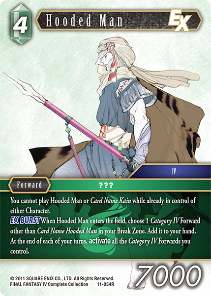 (054) Final Fantasy TCG Opus XI: Soldier's Return Single: Hooded Man (11-054) Holo Rare