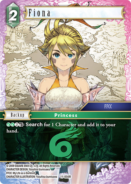 (056) Final Fantasy TCG Opus XI: Soldier's Return Single: Fiona (11-056) (V.1) Holo Rare