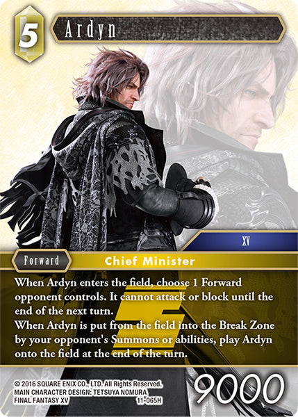 (065) Final Fantasy TCG Opus XI: Soldier's Return Single: Ardyn (11-065) Holo Hero