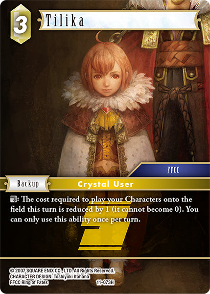 (073) Final Fantasy TCG Opus XI: Soldier's Return Single: Tilika (11-073)  Hero