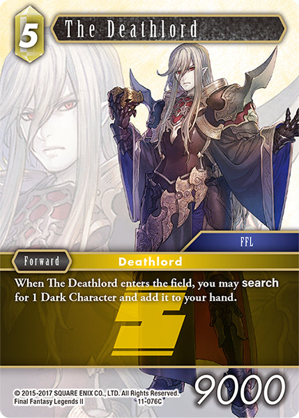 (076) Final Fantasy TCG Opus XI: Soldier's Return Single: The Deathlord (11-076)  Common