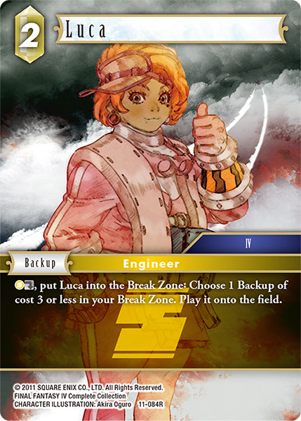 (084) Final Fantasy TCG Opus XI: Soldier's Return Single: Luca (11-084) (V.1) Holo Rare