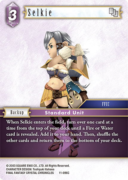 (096) Final Fantasy TCG Opus XI: Soldier's Return Single: Selkie (11-096)  Common