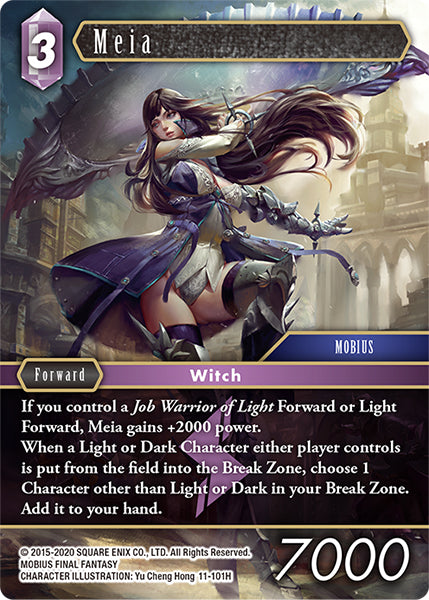 (101) Final Fantasy TCG Opus XI: Soldier's Return Single: Meia (11-101) Holo Hero