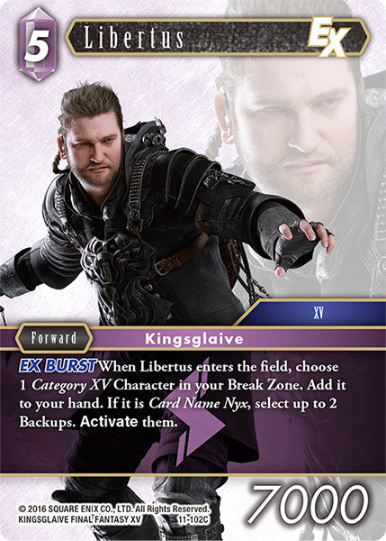 (102) Final Fantasy TCG Opus XI: Soldier's Return Single: Libertus (11-102)  Common