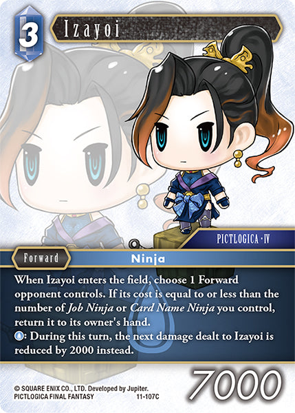 (107) Final Fantasy TCG Opus XI: Soldier's Return Single: Izayoi (11-107) Holo Common