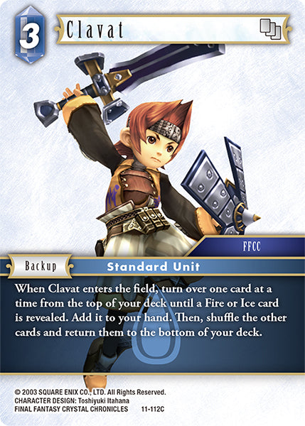(112) Final Fantasy TCG Opus XI: Soldier's Return Single: Clavat (11-112) Holo Common