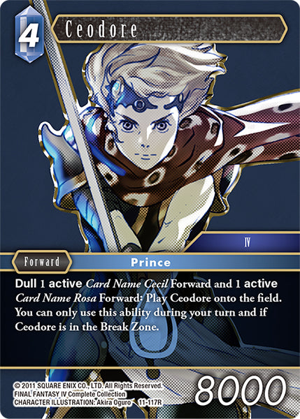 (117) Final Fantasy TCG Opus XI: Soldier's Return Single: Ceodore (11-117) (V.1) Holo Rare