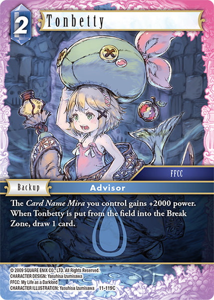(119) Final Fantasy TCG Opus XI: Soldier's Return Single: Tonbetty (11-119) (V.1) Holo Common