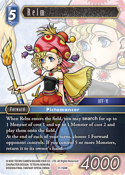(124) Final Fantasy TCG Opus XI: Soldier's Return Single: Relm (11-124)  Hero
