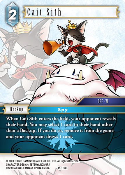 (133) Final Fantasy TCG Opus XI: Soldier's Return Single: Cait Sith (11-133)  Starter