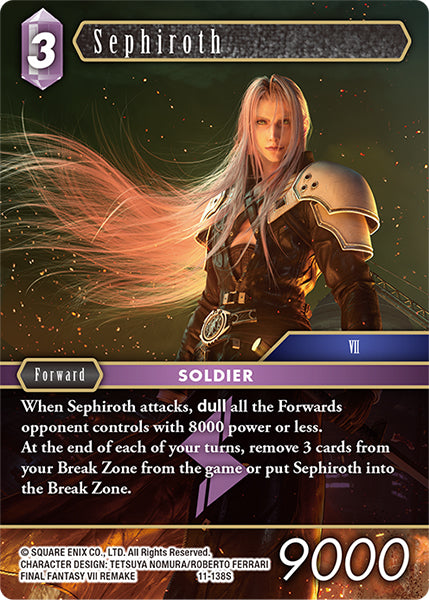 (138) Final Fantasy TCG Opus XI: Soldier's Return Single: Sephiroth (11-138) (V.1) Holo Starter
