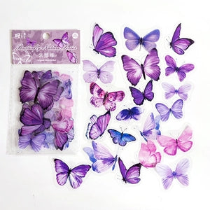Original Deco Stickers: Butterfly: Purple