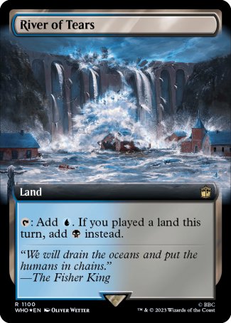 (1100) Magic The Gathering Universes Beyond: Doctor Who: Extras Single: River of Tears (V.3) Holo Rare