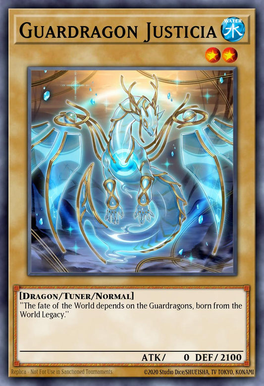 (008) YuGiOh TCG MP20: 2020 Tin of Lost Memories Mega Pack Single: Guardragon Justicia  Common