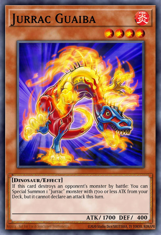 (242) YuGiOh TCG RA03: Quarter Century Bonanza Single: Jurrac Guaiba (V.1 - Platinum Secret Rare)  Platinum Secret Rare