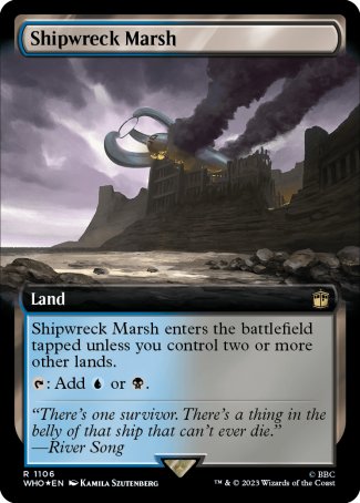 (1106) Magic The Gathering Universes Beyond: Doctor Who: Extras Single: Shipwreck Marsh (V.3)  Rare
