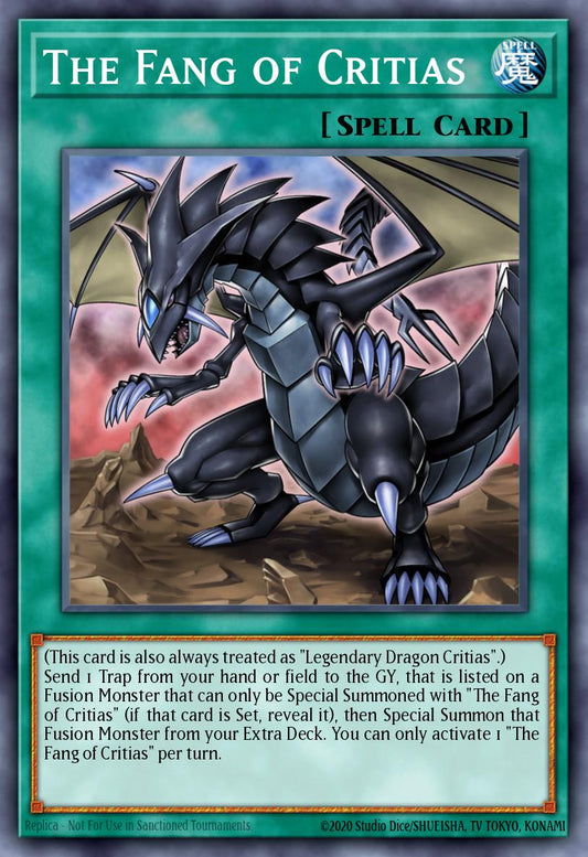 (255) YuGiOh TCG RA04: Quarter Century Stampede Single: The Fang of Critias (V.2 - Quarter Century Secret Rare)  Quarter Century Secret Rare
