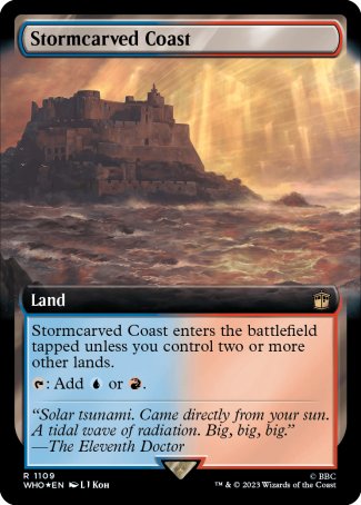 (1109) Magic The Gathering Universes Beyond: Doctor Who: Extras Single: Stormcarved Coast (V.3)  Rare