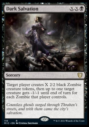 (110) Magic The Gathering Commander: Innistrad: Midnight Hunt Single: Dark Salvation  Rare