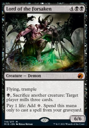 (110) Magic The Gathering Innistrad: Midnight Hunt Single: Lord of the Forsaken Holo Mythic