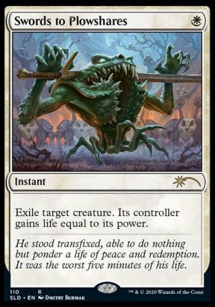 (110) Magic The Gathering Secret Lair Drop Series Single: Swords to Plowshares Holo Rare