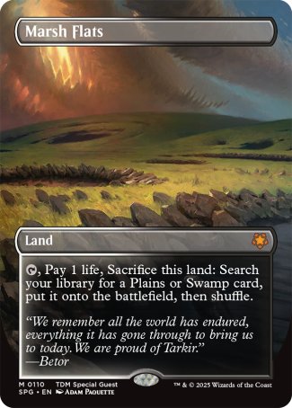 (110) Magic The Gathering Special Guests Single: Marsh Flats Holo Mythic
