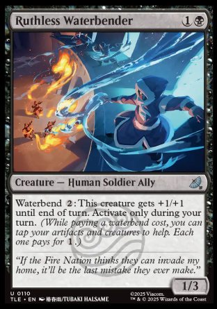 (110) Magic The Gathering Magic: The Gathering | Avatar: The Last Airbender: Eternal Single: Ruthless Waterbender Holo Uncommon