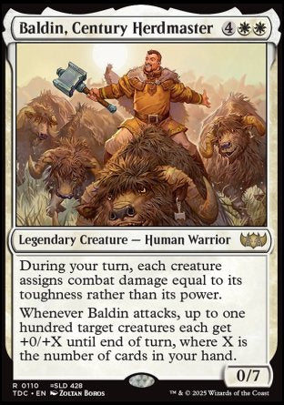 (110) Magic The Gathering Commander: Tarkir: Dragonstorm Single: Baldin, Century Herdmaster  Rare