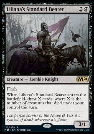 (110) Magic The Gathering Core 2021: Promos Single: Liliana's Standard Bearer (V.2)  Rare