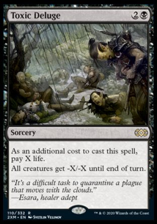 (110/332) Magic The Gathering Double Masters Single: Toxic Deluge Holo Rare