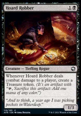 (110) Magic The Gathering Adventures in the Forgotten Realms Single: Hoard Robber Holo Common