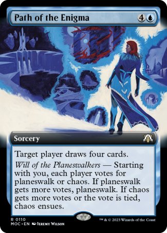 (110) Magic The Gathering Commander: March of the Machine: Extras Single: Path of the Enigma  Rare