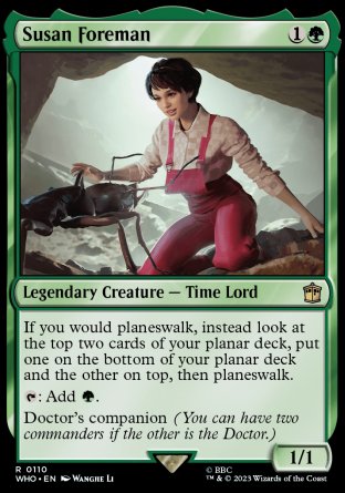 (110) Magic The Gathering Universes Beyond: Doctor Who Single: Susan Foreman Holo Rare