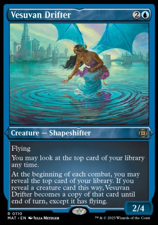 (110) Magic The Gathering March of the Machine: The Aftermath: Extras Single: Vesuvan Drifter (V.2)  Rare